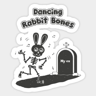 DANCING RABBIT BONES Sticker